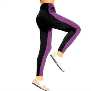 Outdoor Voices | Color Block Pickup Joggers | Purple & Black Cozy Travel Pant